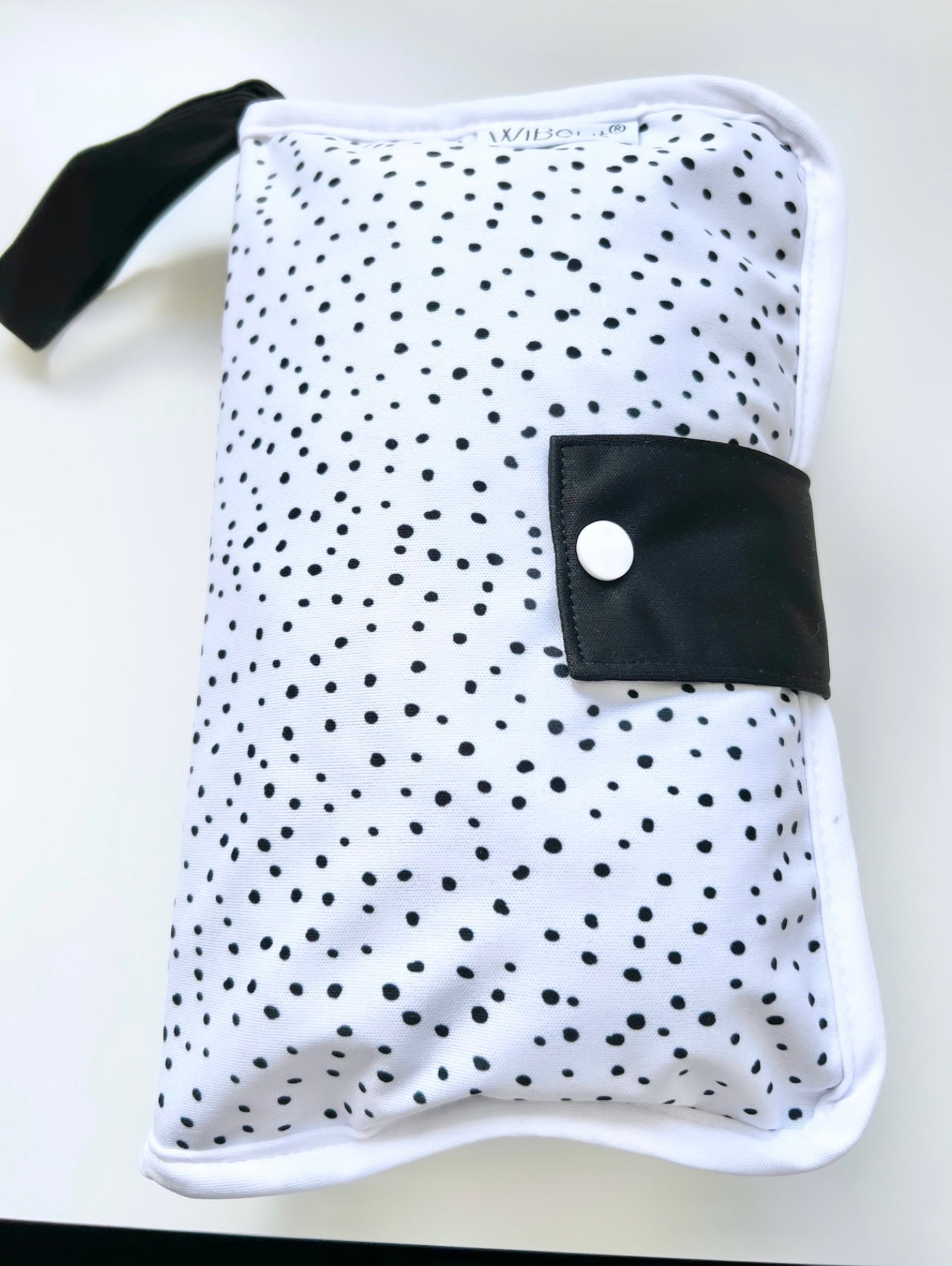 WiBeut® Wickeltasche Dots Schwarz-Weiß
