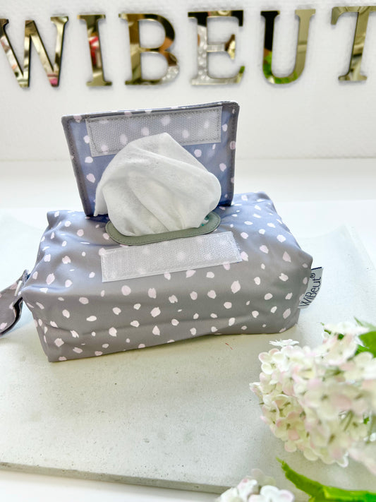 Wibeut® Premium Dots Grau-Zartrosa