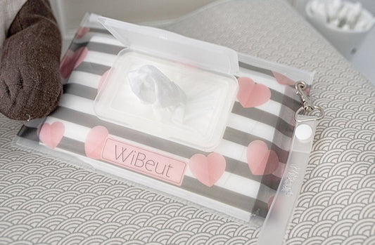 WiBeut ® Sweet Herz für 30 Feuchtücher