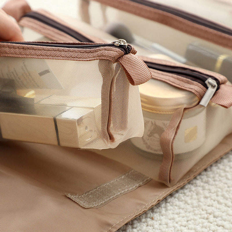 WiBeut® Cosmetic Bag Khaki Gold-Beige