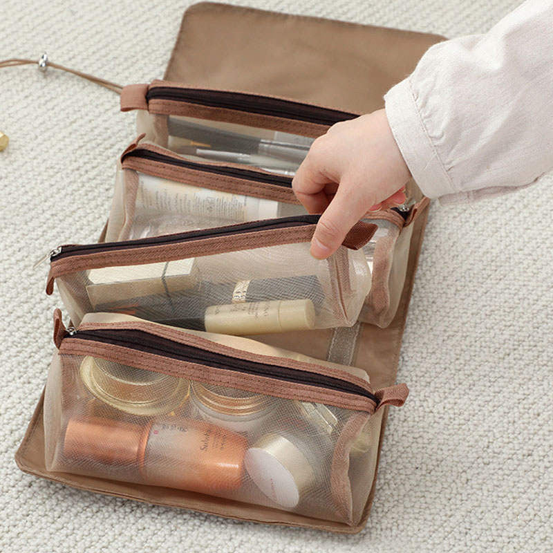 WiBeut® Cosmetic Bag Khaki Gold-Beige