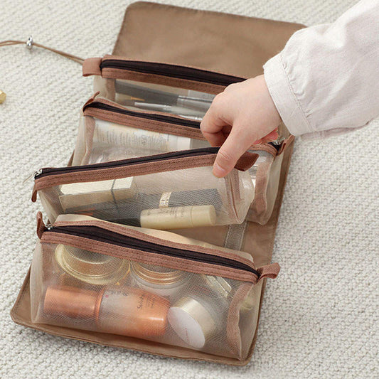 WiBeut® Cosmetic Bag Khaki Gold-Beige